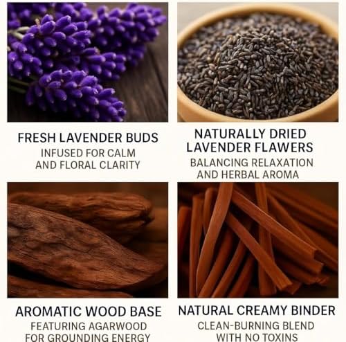 Lavender Agarwood Incense Sticks Pack of 200 Pet-Friendly Natural Aromatherapy for Meditation Relaxation