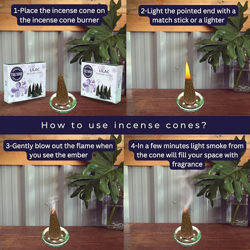 Lilac Incense Cones - 20 Cone Incense - Dual Pack