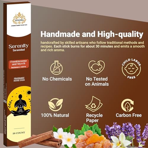 Yuvora Aromatic Incense Sticks Gift Set 120 Natural Non-Toxic