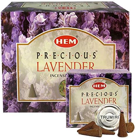 Precious Lavender Incense Cones and Burner Set