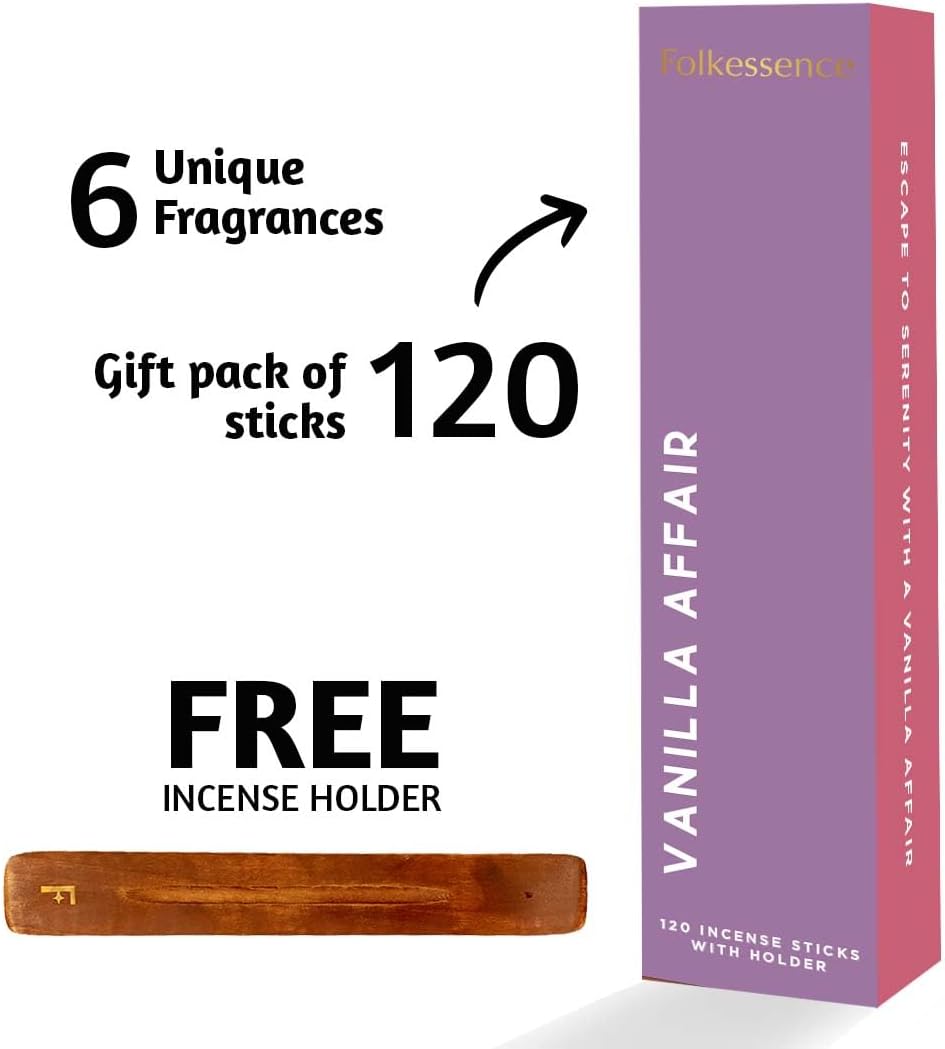 Folkulture Fall Incense Sticks with Holder Set of 6