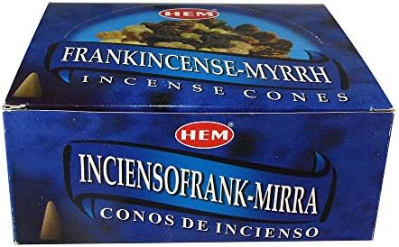 HEM Frankincense and Myrrh Incense Cones 120 Cones 12 Packs