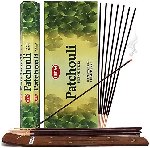 TRUMIRI Patchouli Incense Sticks and Holder Bundle