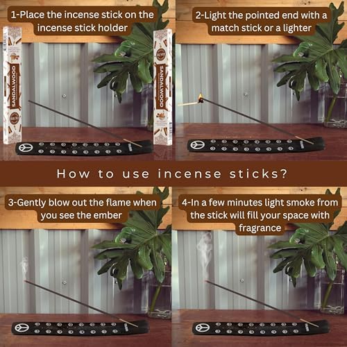 Sandalwood Incense Sticks - Dual Pack of 20