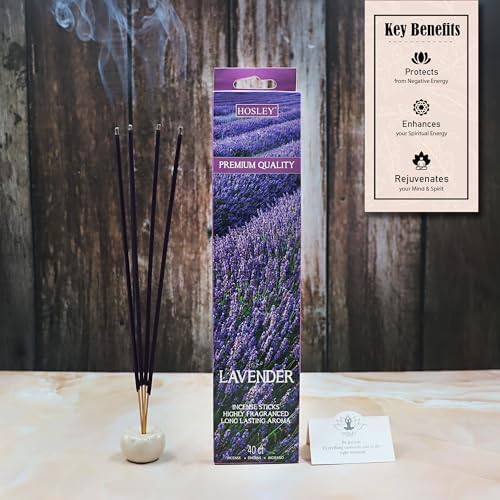 Hosley 240 Pack Lavender Incense Sticks Home Meditation Use