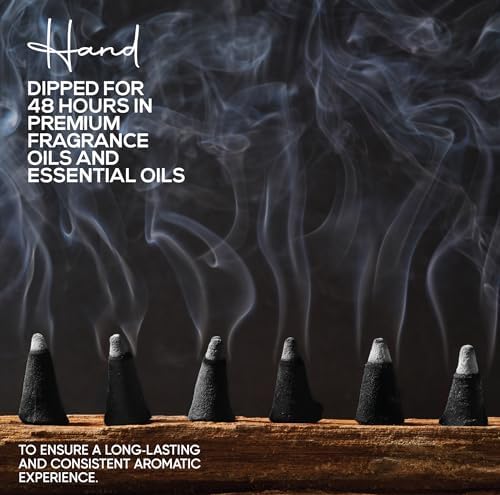 Lavender Charcoal Incense Cones 1 Inch 50 Pack Handmade Hand Dipped