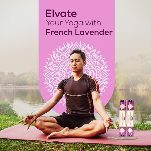 Satya French Lavender Incense Sticks 45gm Pack with Raajsee Holder