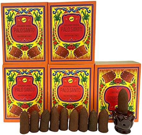 Govinda Palo Santo Sreevani Backflow Incense Cones 50 Pack