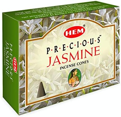 HEM Precious Jasmine Incense Cones Pack of 12