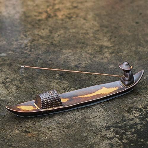 Fishing Boat Ceramic Incense Stand