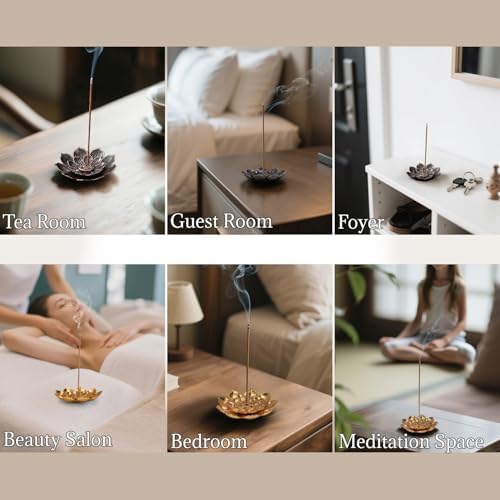 BOROLA Lotus Incense Holder - 2 Pcs Fragrance Base Decor