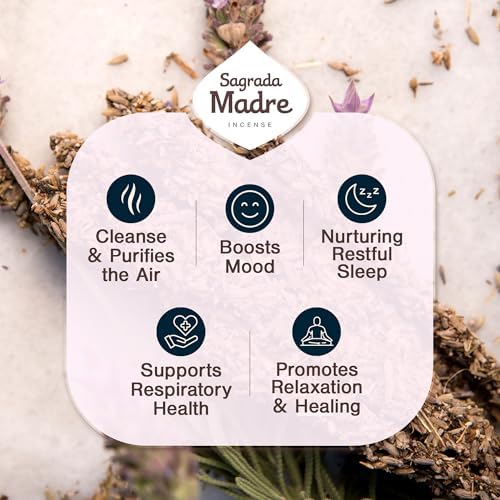 Sagrada Madre 9 pcs Natural Lavender Olibanum Incense Sticks