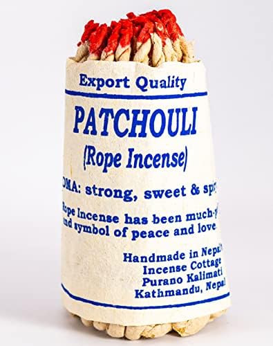 Patchouli Tibetan Organic Handmade Rope Incense - 2 Bundles 90 pcs 35 Inches