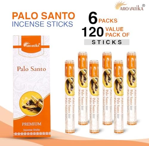 ARO VATIKA Palo Santo Hexa Incense Sticks Set of 120