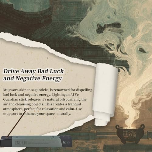 Enerchi Bad Energy Cleansing Incense Sticks 20 Pack Organic Stress Relief Meditation Friendly