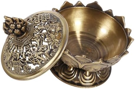 Kodrily Lotus Cone Incense Holder Mini Vintage Charcoal Burner