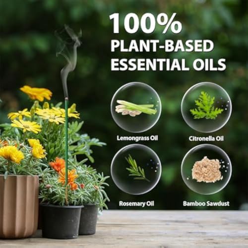 Citronella Incense Sticks 100-Pack with Holder