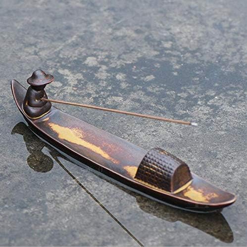 Fishing Boat Ceramic Incense Stand
