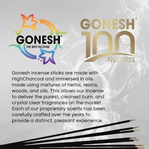 Gonesh Classic Collection 10 Inch Slow Burn Incense Sticks - No 4 100 Pack