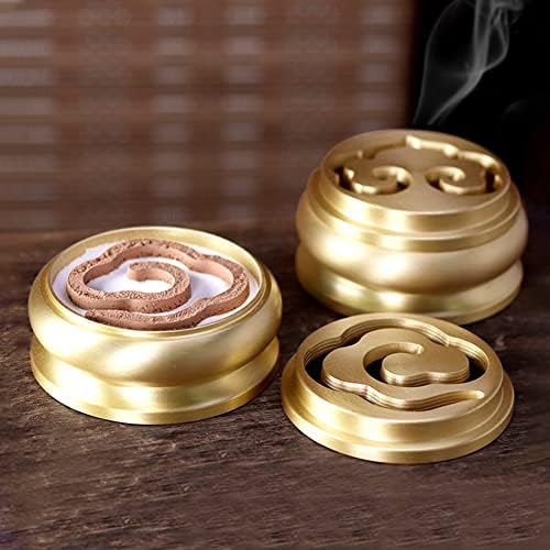 3 In 1 Mini Brass Incense Burner and Ash Press Set