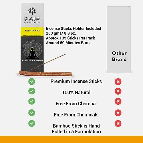 Simply Vedic Palo Santo Incense Sticks 250g Pack