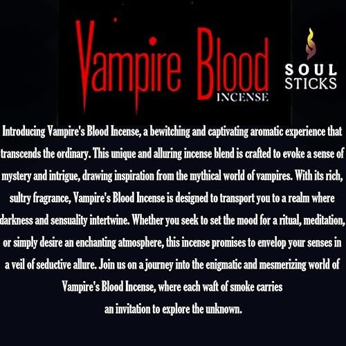 Soul Sticks Vampire Blood Incense Cones 40 Count