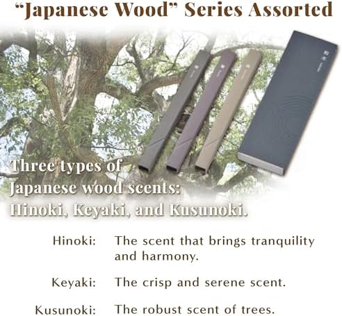 Hasegawa Japanese Wood Incense Sticks 3 Variety Pack