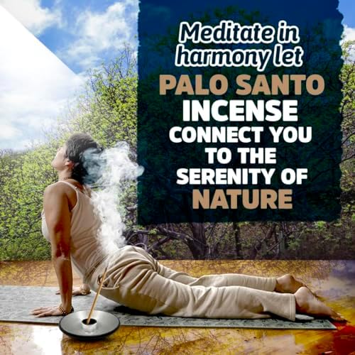 OLA BLUE Palo Santo Incense Sticks 12 Pack with Holder