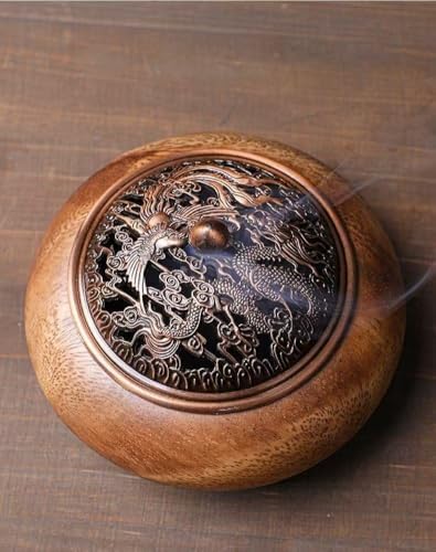 Authentic South American Walnut Incense Holder Eco-Friendly Wooden Burner