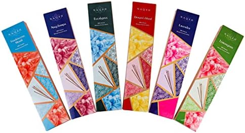 Naqsh Premium Hand-Rolled Incense Sticks Assorted 6 Pack