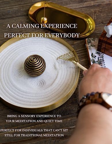Zen Garden Kit for Desk High-End Brass Set