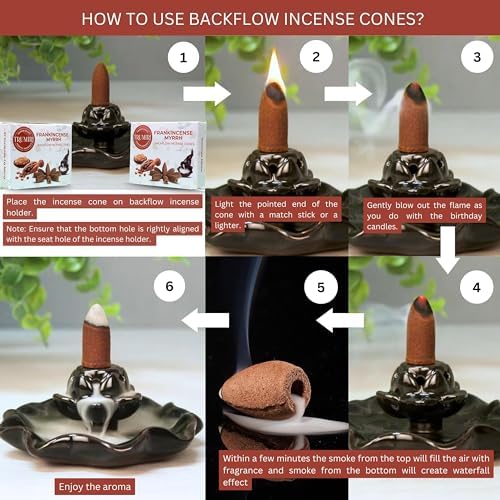 Frankincense Myrrh Backflow Incense - 20 Cones Dual Pack