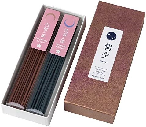 Asayu Japan Low Smoke Incense Sticks - Sakura Set