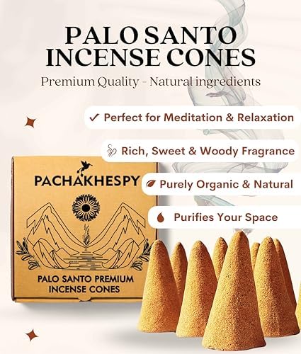 Pachakhespy Palo Santo Incense Cones 10 Per Box