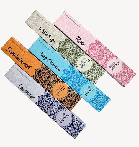 Raslok Natural Incense Sticks Pack of 10 Mixed Scents