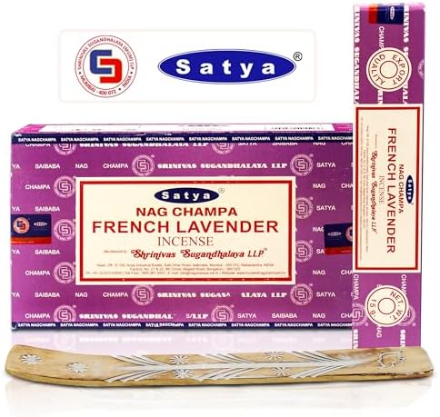 Satya French Lavender Incense Sticks 180 gm Bundle