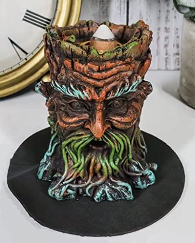 Ebros Gift Magical Forest Greenman Incense Burner Sculpture