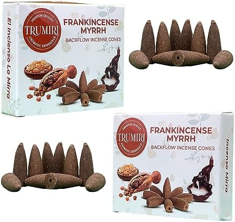 Frankincense Myrrh Backflow Incense - 20 Cones Dual Pack