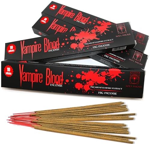 Vampire Blood Fragrance Incense Sticks 4 Pack 15 Grams Natural Aromatherapy