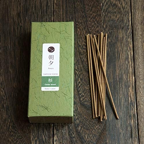 Asayu Japan Cedar Wood Incense Sticks for Meditation and Relaxation