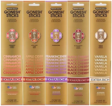 Gonesh Extra Rich Incense Variety Pack