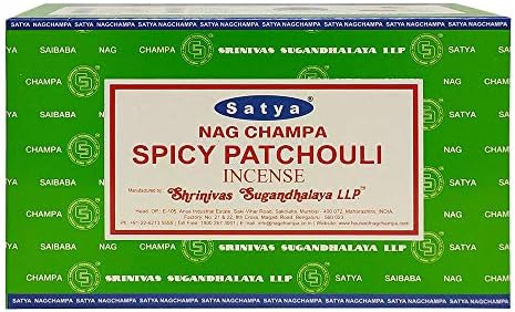 Satya Spicy Patchouli Incense Sticks Economy Pack