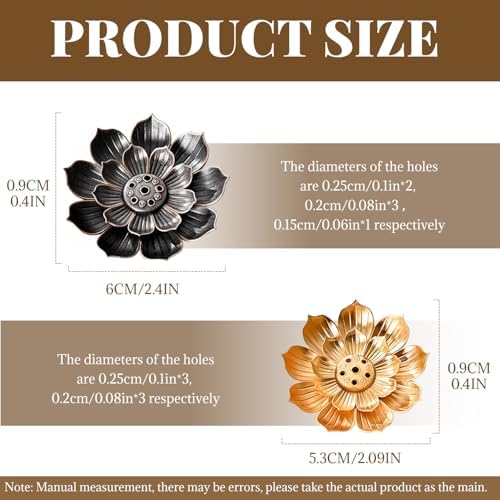 BOROLA Lotus Incense Holder - 2 Pcs Fragrance Base Decor