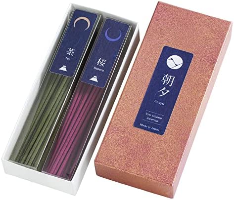 Asayu Japan 2-in-1 Low Smoke Incense Sticks Set