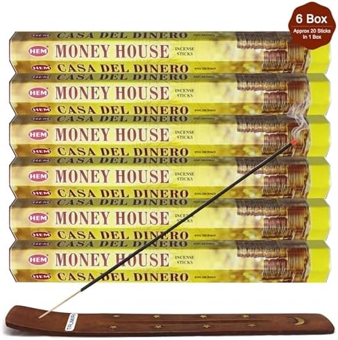 HEM Money House Incense Sticks 120 Sticks 6 Boxes