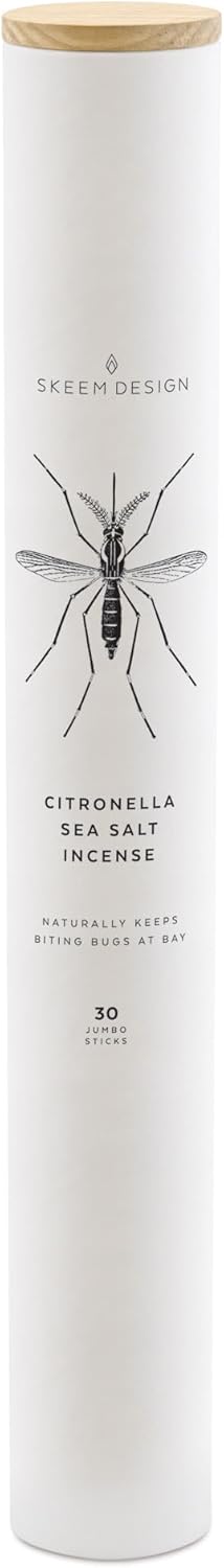 Skeem Sea Salt Citronella Jumbo Incense Sticks - 30 Count Tube