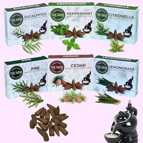 Leafy Backflow Incense Cones Variety Pack 60