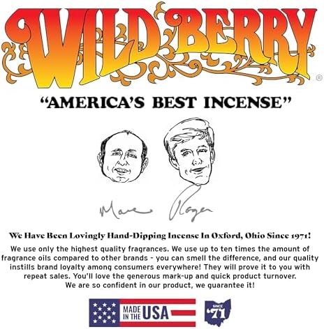 Wild Berry Incense Sticks - Wizard - Citrus with Yuzu and Cedar - 100 Count