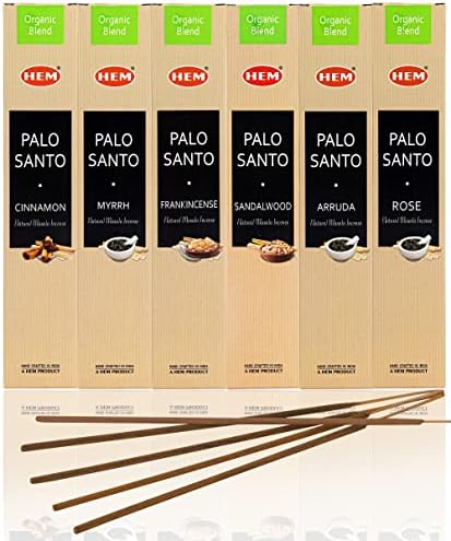 HEM Assorted Incense Sticks 6 Packs - Aromatherapy for Air Purifier Meditation and Relaxation