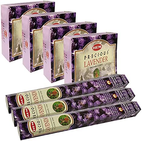 Lavender Incense Sticks and Cone Holder Variety Pack